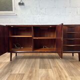 Scandinavian rosewood sideboard by Erling Torvits, 60s