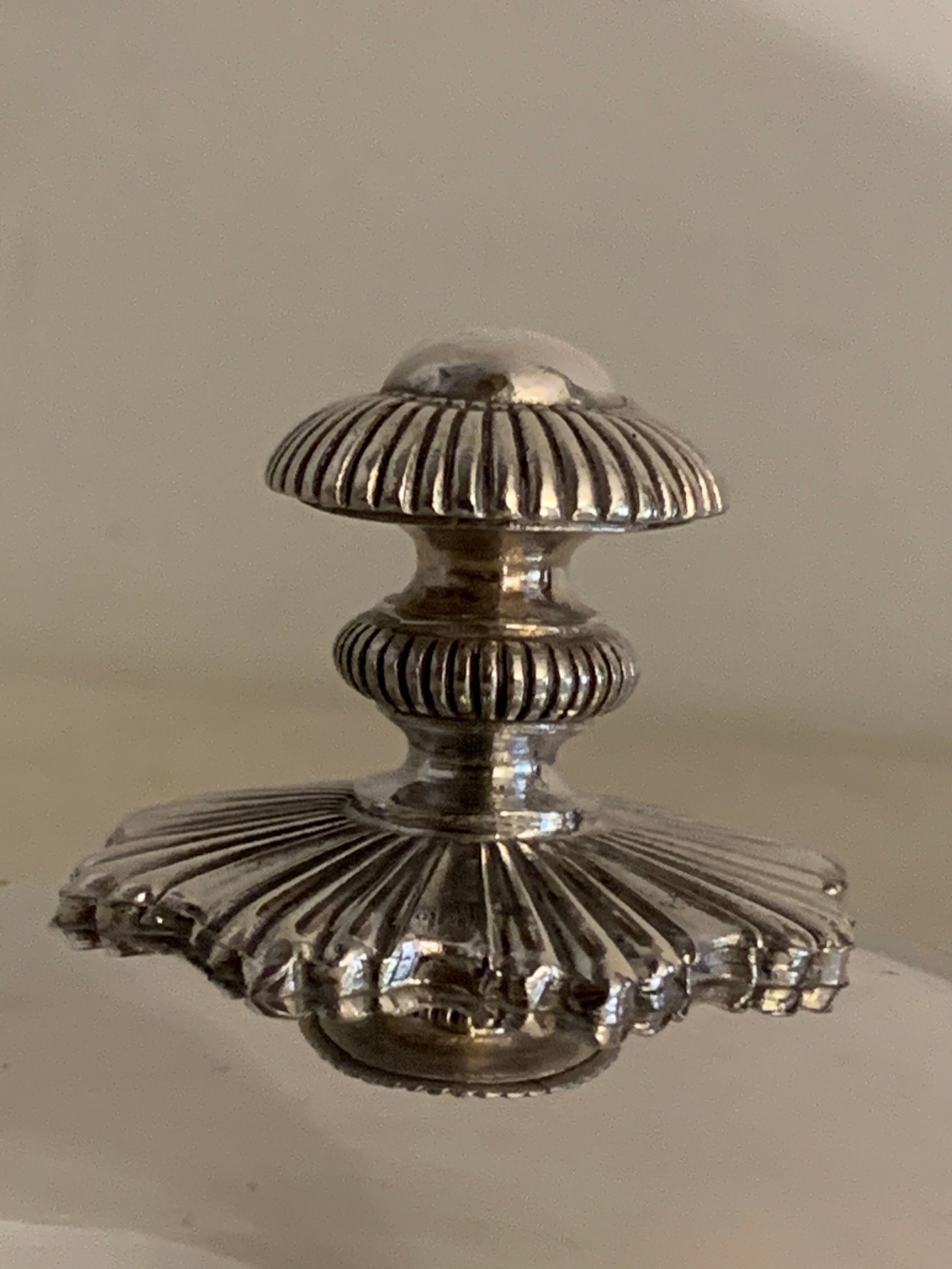 Christofle silver metal caviar service