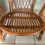 Vintage rattan armchair