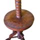 French Walnut Side Table On Tripod, Late 19th Century