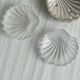 Pair of silver shell bowls