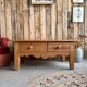 Chic country coffee table in solid pine (renovated)