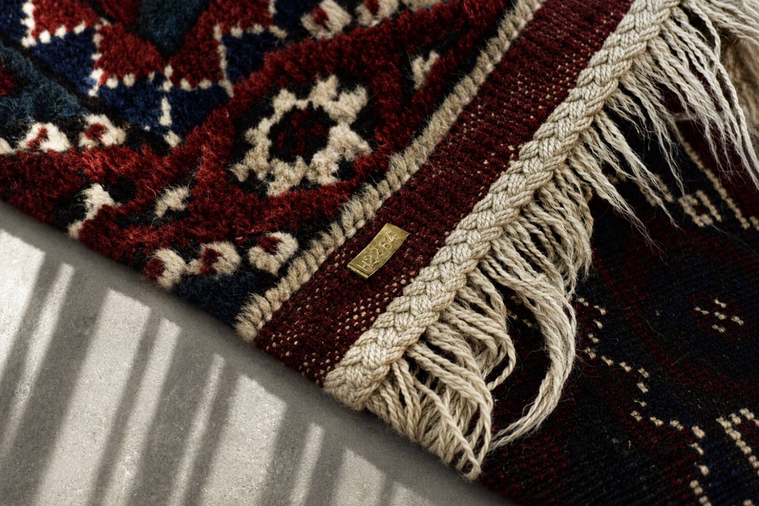Vintage Red Hand-Woven Oriental Afghan Rug, 1970s