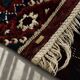 Vintage Red Hand-Woven Oriental Afghan Rug, 1970s