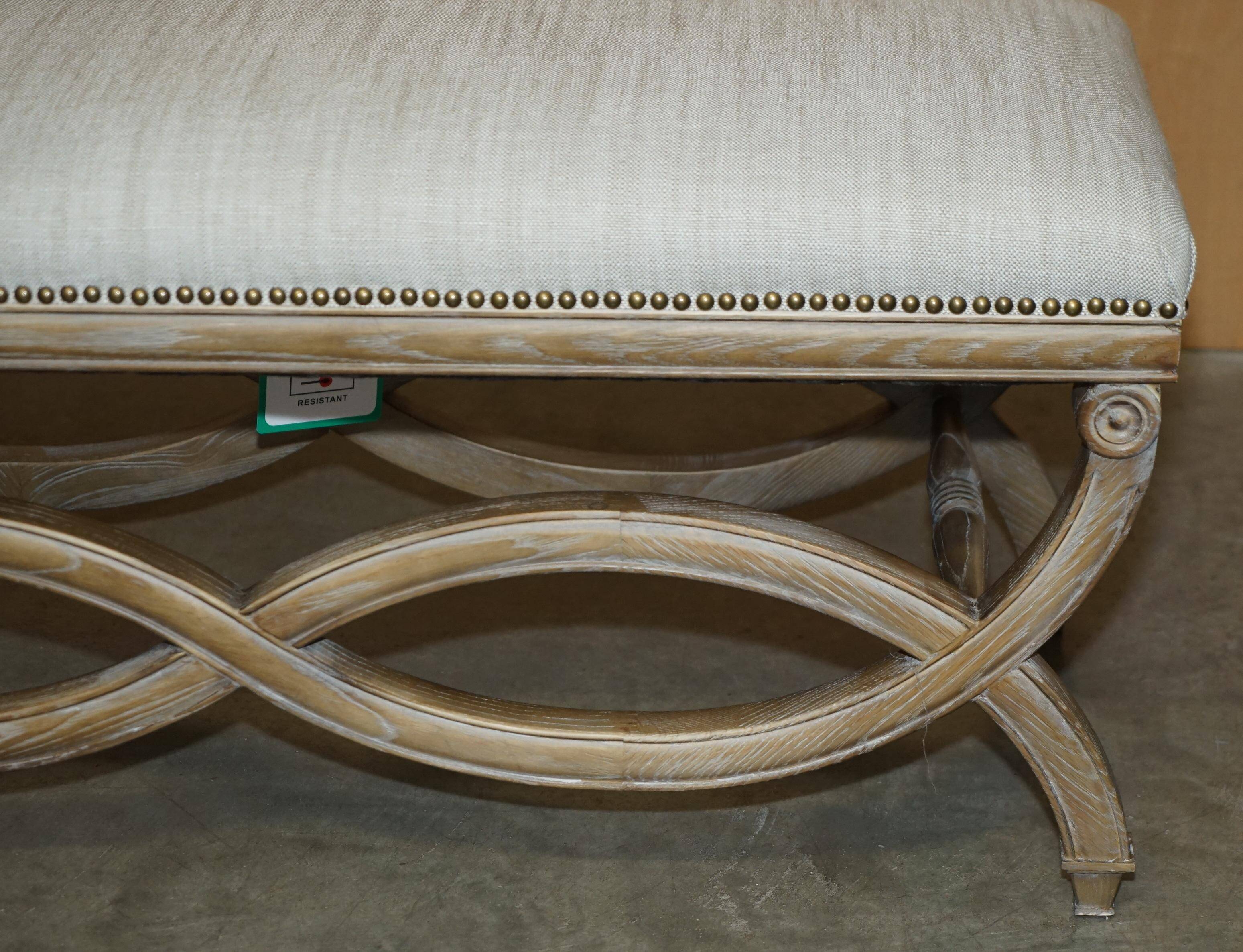 Regency style banquette - Dressing table or double piano stool