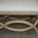 Regency style banquette - Dressing table or double piano stool