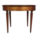 Louis XVI period marquetry bouillotte table, circa 1790-1800