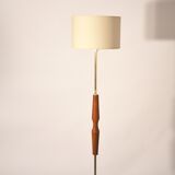 Lamppost in teak and brass 60 years