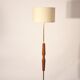 Lamppost in teak and brass 60 years
