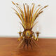 Gilded Italian Hollywood Regency metal wall lamp by Hans Kögl