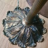 lampe de bureau 1920 bronze massif abat jour laiton , inter a tirette 63x43