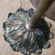 1920 solid bronze desk lamp with brass shade, pull cord 63x43