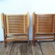 2 folding chairs vintage Rex lounge by Niko Kralj design
