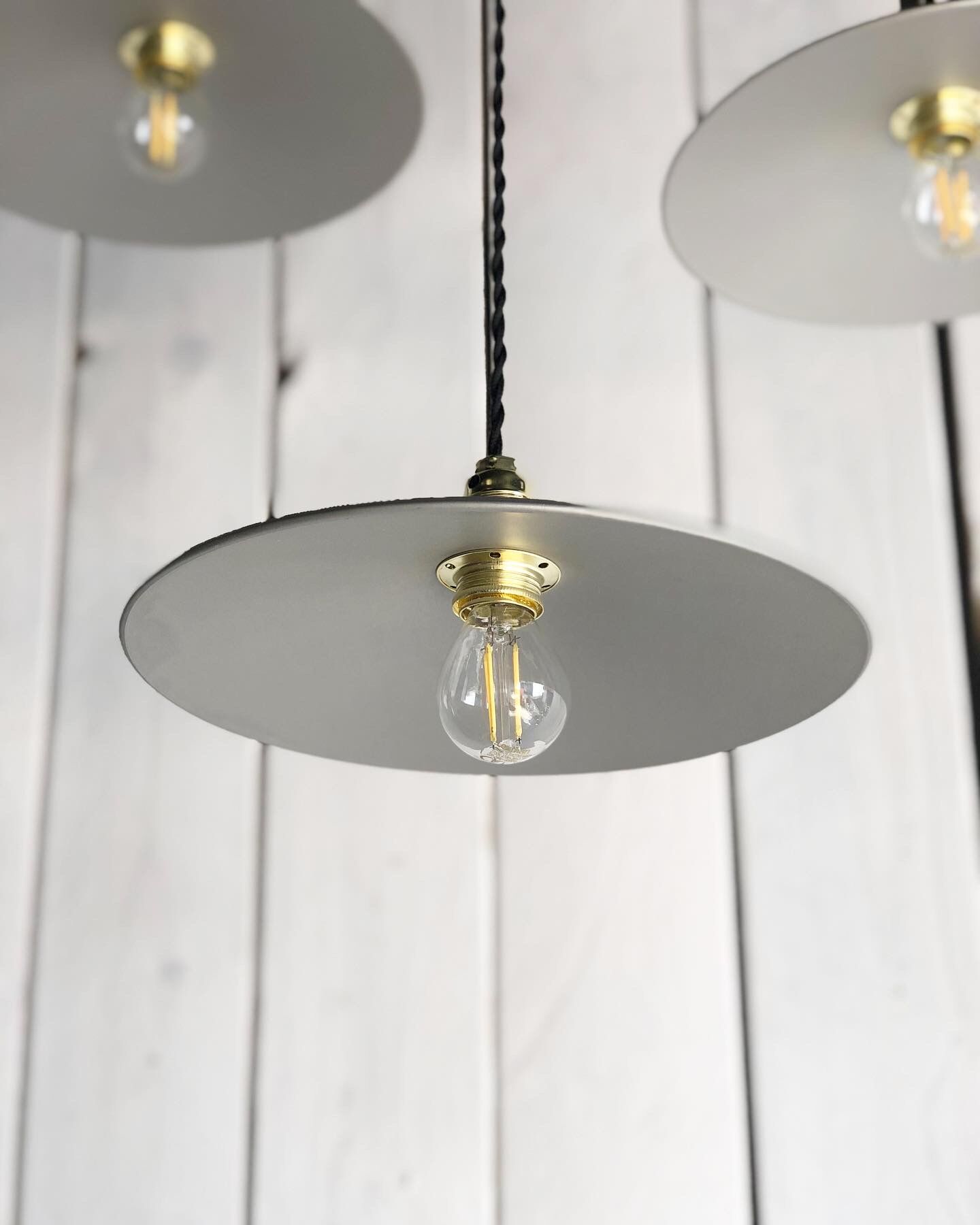 Grey military suspension lamp