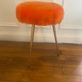 Pelefran orange fur stool
