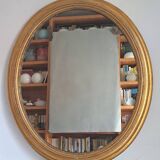 Miroir ancien en bois doré