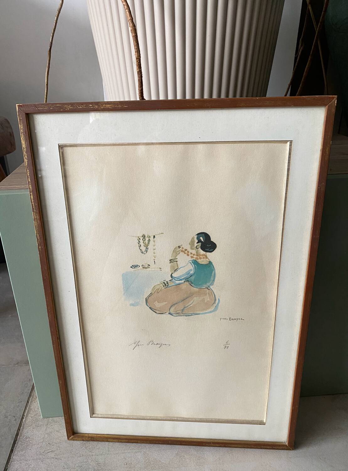 Lithograph by Yves Brayer 6/40