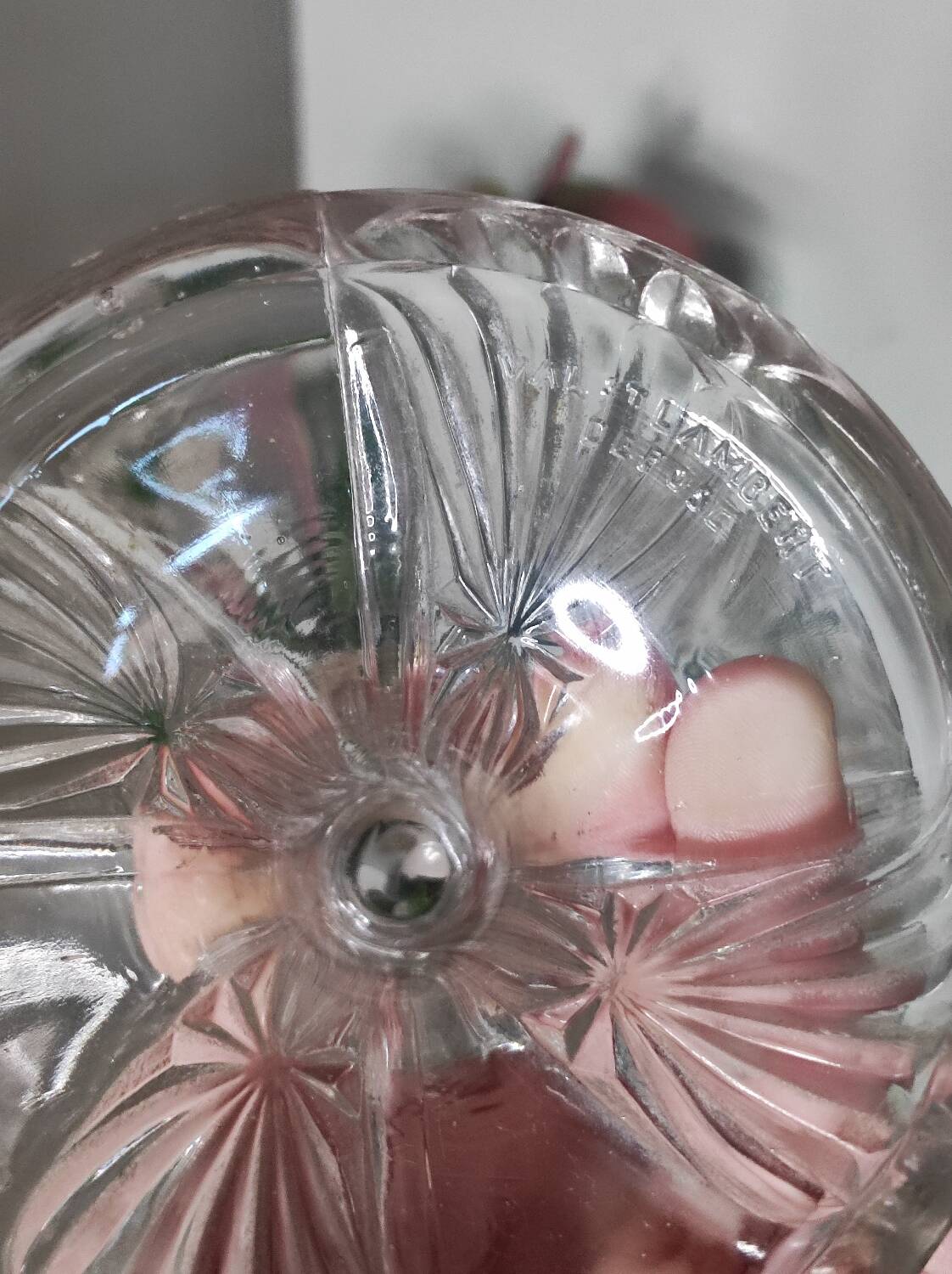 Old glass cup