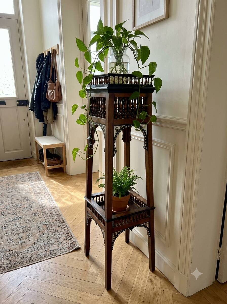 Antique pedestal from the early 20th century.