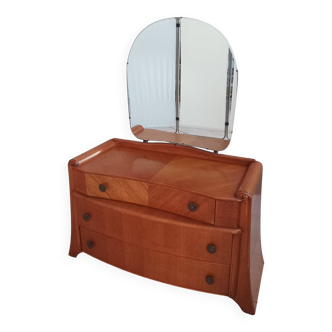 Commode coiffeuse Austinsuite en chêne style Art Déco 1960