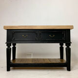 Century chopping block worktable butcher block kitchen island 20th