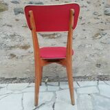 Lot of 6 Scandinavian chairs 50s
