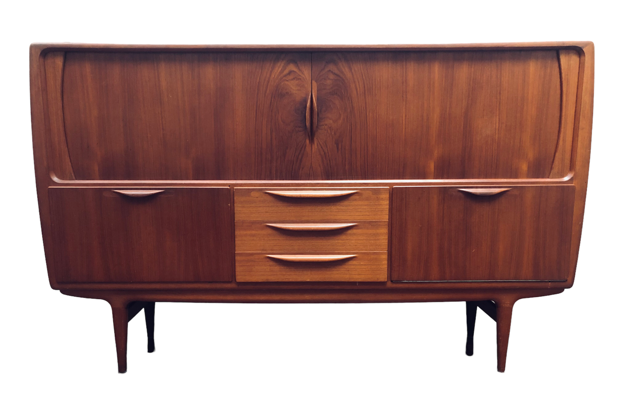 "Curtain" sideboard by Johannes Andersen and Uldum. Model U-18. Denmark (1965)