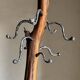 Sculptural coat rack - Oak wood coat rack