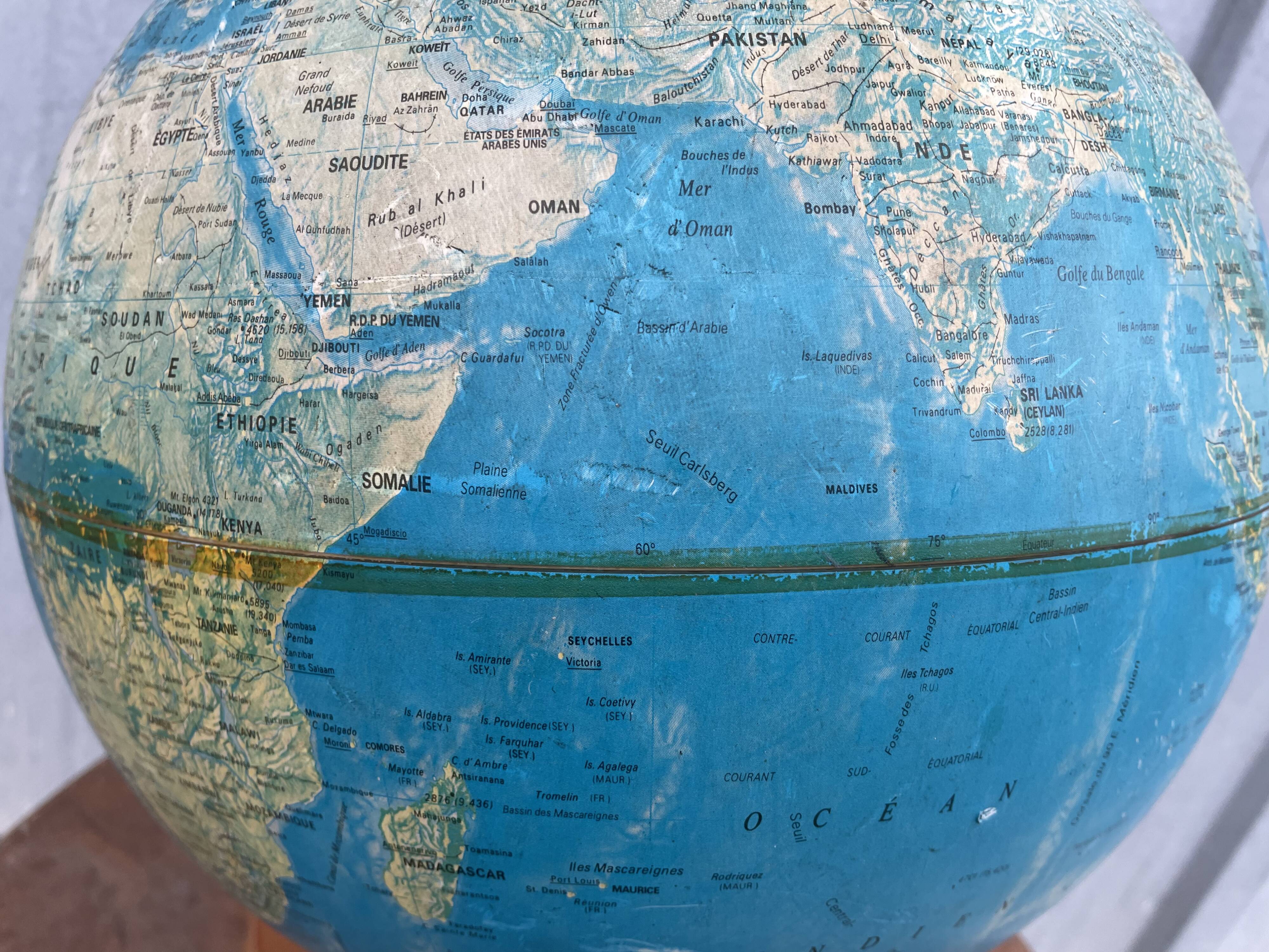 Illuminated Earth Globe