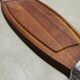Scandinavian fish cutting board in solid teak 91 cm