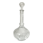 Fluted glass liqueur carafe