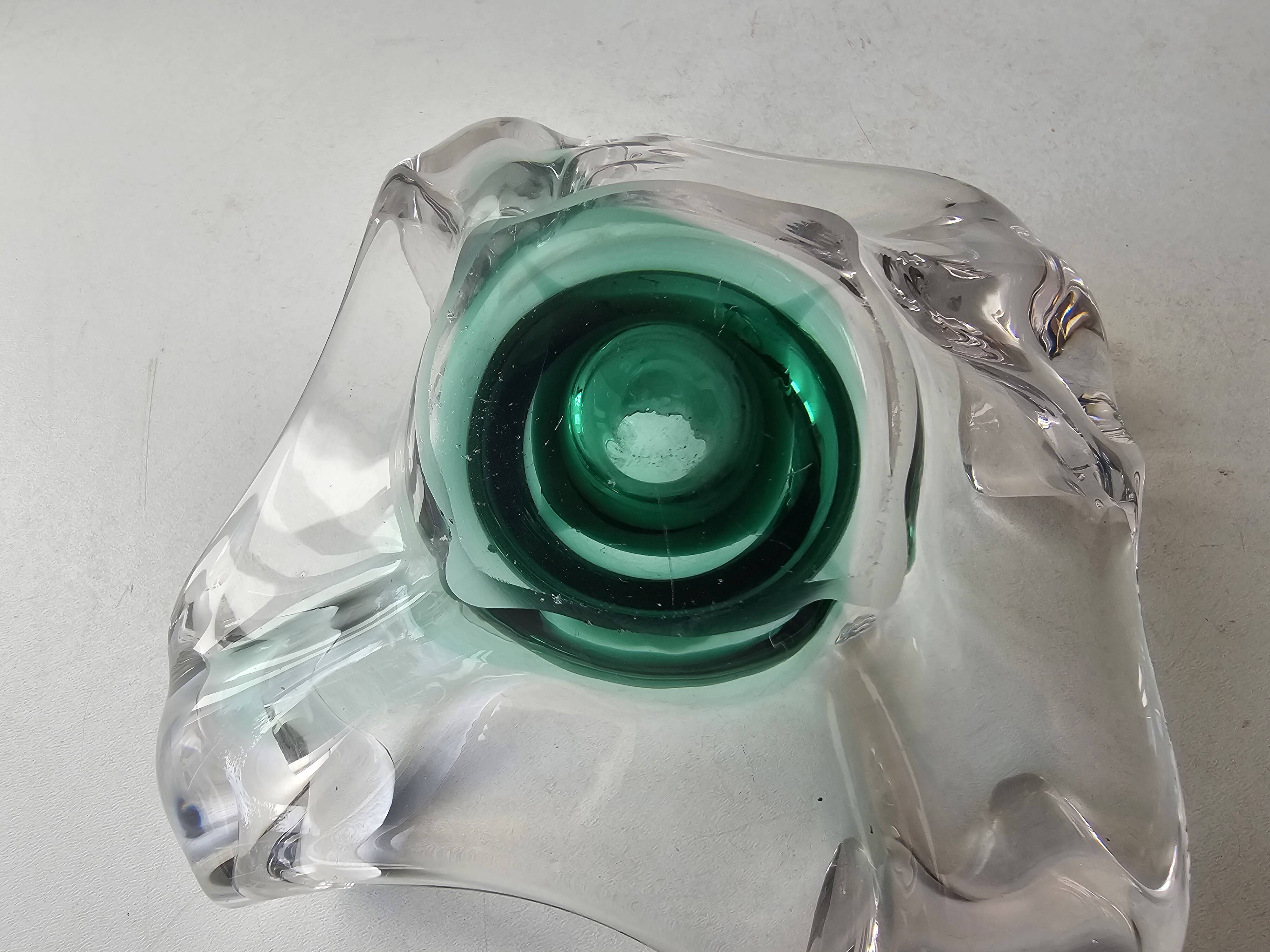 Glass candlestick in the style of Murano - 1960s