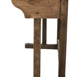 Bureau d'écolier plat encriers verre