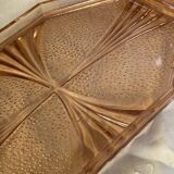 Vintage orange glass tray from the 60s