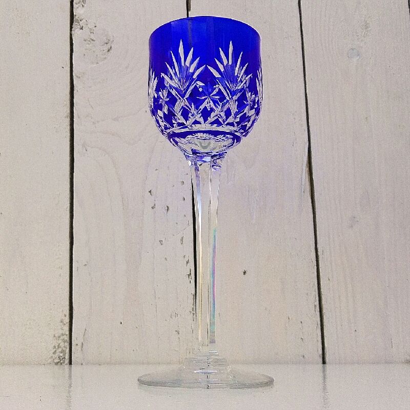 Roemer crystal Glass Roemer Crystal Saint Louis cobalt blue