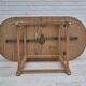 1970s, Danish foldable side table, solid oak wood, original condition.