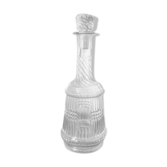 Small molded glass decanter