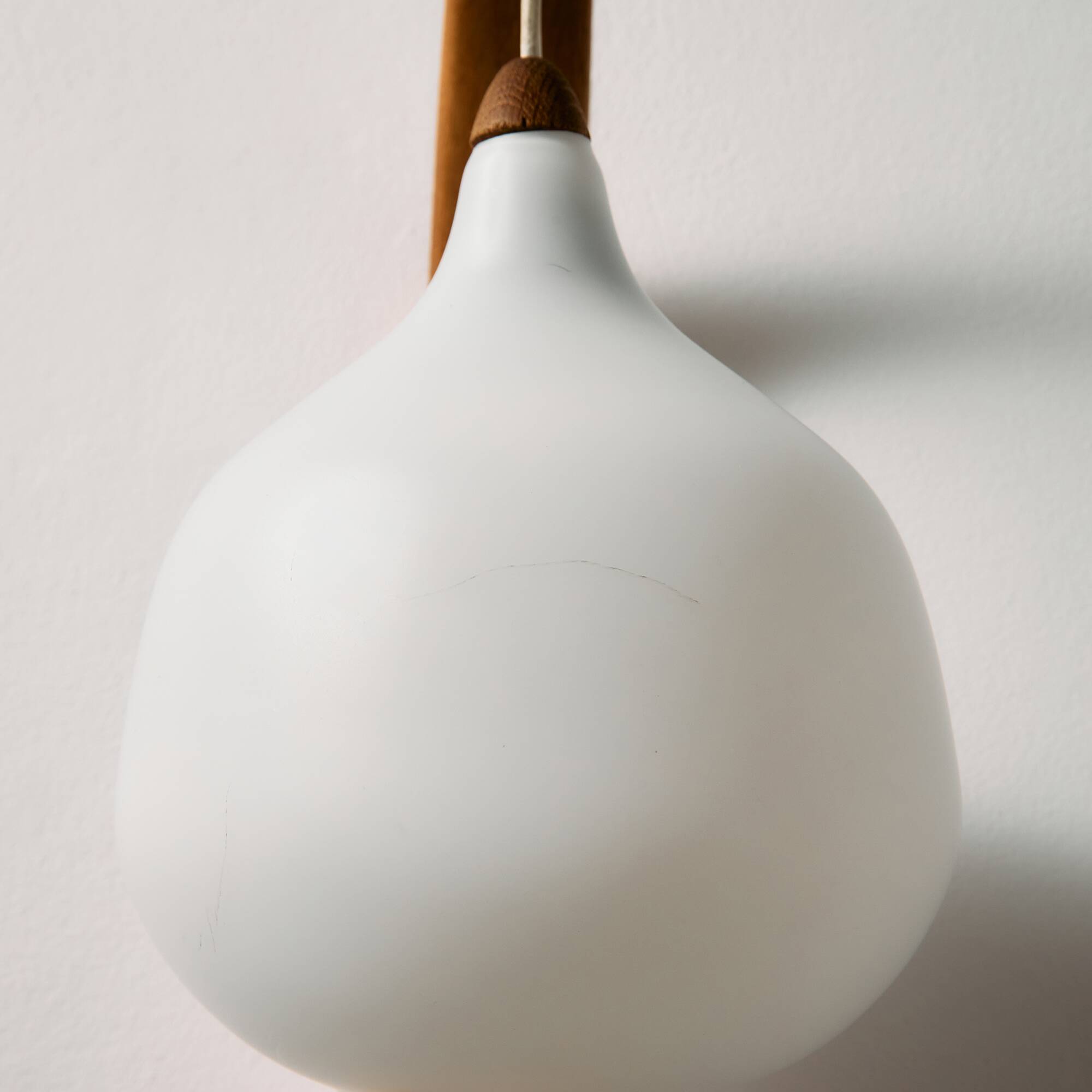 MK10987 Teak and glass wall lamp by Uno & Östen Kristiansson for Luxus