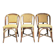 3 vintage rattan chairs, antique seating furniture