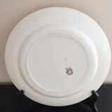 Round dish n°3 Choisy le Roi en Terre de Fer decoration fruits and insects