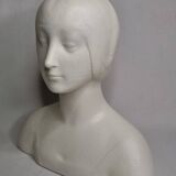 Buste d’après Laurana style renaissance, dit d’Aragon, plâtre patiné, 33 cm