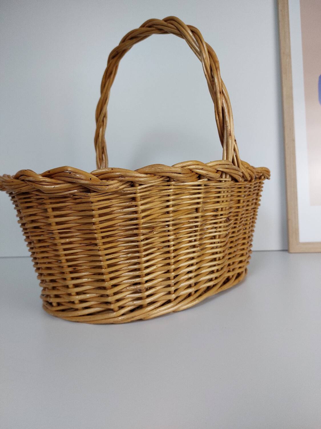 Panier osier tressé