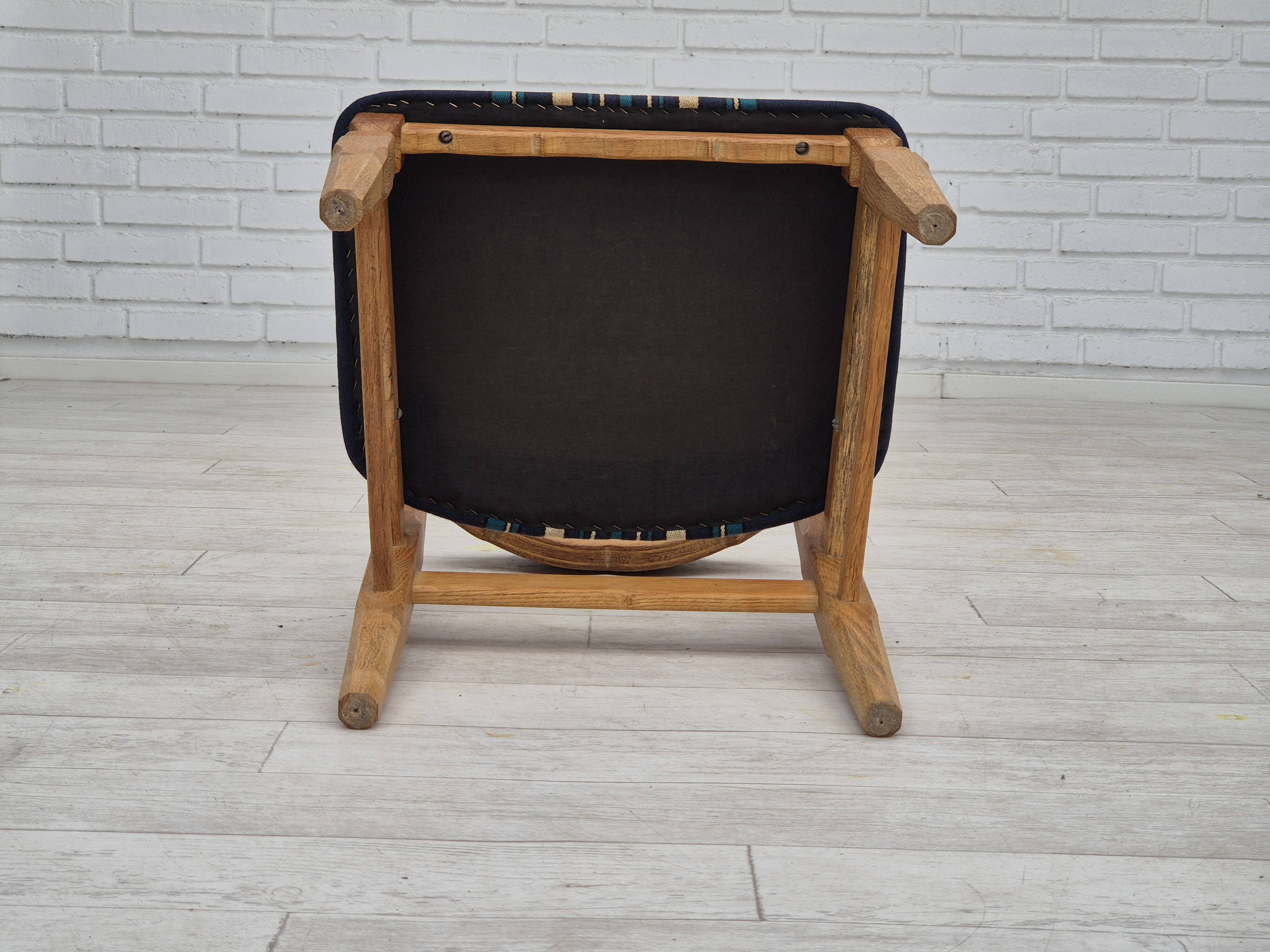 1970s, Danish design by Henning Kjærnulf for EG Kvalitetsmøbel, set of 4 dining chairs, original.