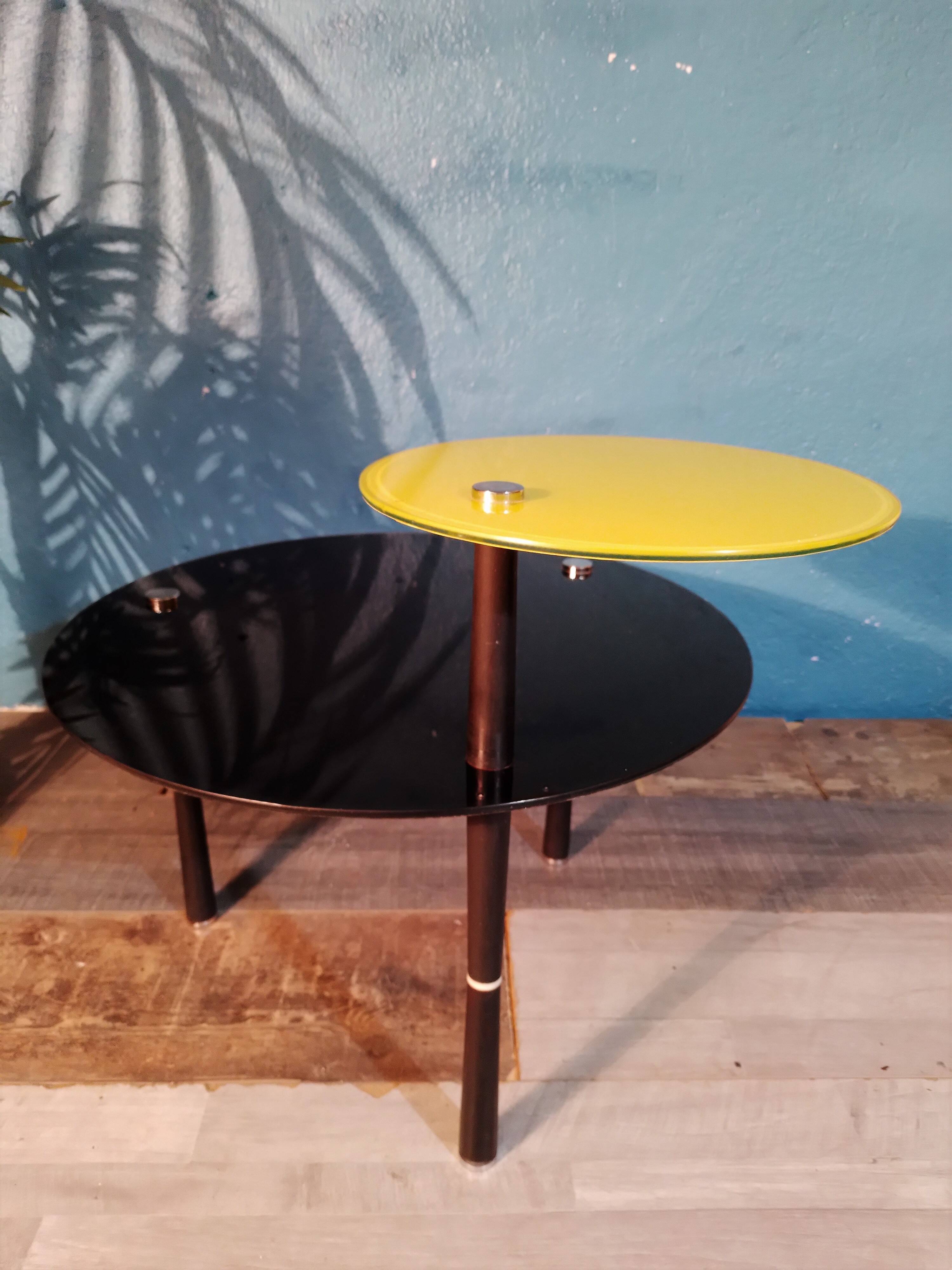 Double tray coffee table 1990s