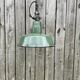 Industrial Green Enamel  Lamp, 1960s