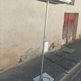 Vintage floor lamp grey metal