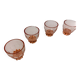 4 verres rose