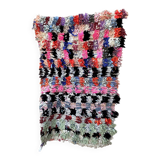 Moroccan carpet boucherouite colored - 85 x 140 cm