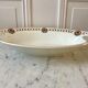 Oval and hollow dish longwy model "cézarine" art deco 30s