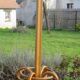 Parrot bistro umbrella coat rack Fischel 8 curved wood hooks